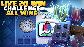 202 Win Challenge Live Gameplay in Clash Royale [upl. by Melville339]