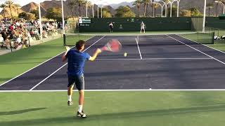 ティームのフォアハンドストローク（スロー）  Dominic Thiem Forehand Stroke Slow Motion Court Level [upl. by Aihset]