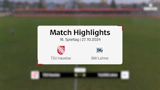 TSV Havelse stolpert beim TuS BW Lohne l Regionalliga Nord 16Spieltag [upl. by Enrev706]