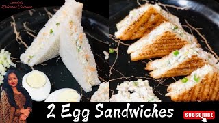 Easy And Healthy Egg Sandwich  5 minutes Egg Sandwiches recipe  Quick Easy and Healthy Recipe 😋 [upl. by Amos83]