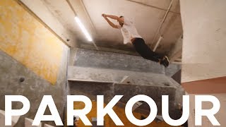 PARKOUR in deserted CLIMBING GYM [upl. by Enymsaj956]