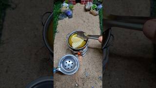 Mini papad🤤Fry😱 Minicooking shorts miniaturefood [upl. by Keavy172]