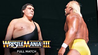 FULL MATCH  Hulk Hogan vs Andre the Giant  WWE Championship Match WrestleMania III [upl. by Zaragoza]