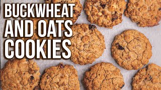 Buckwheat and Oats cookies  simple and healthy recipe [upl. by Helbonnah]