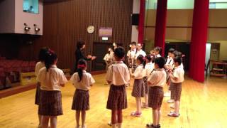 20131116 大里國小直笛團 Amboss polka by Albert Parlow [upl. by Aitercal]