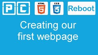 HTML5 and CSS3 beginners tutorial 2  creating our first web page [upl. by Akinajnat793]