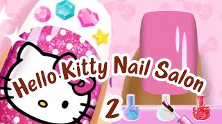 Do first customer nails  Hello Kitty Nail Salon Game [upl. by Didi598]