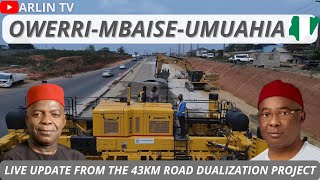 Update on the Owerri Mbaise Umuahia Expressway Dualization Project Imo State Projects [upl. by Adlitam]