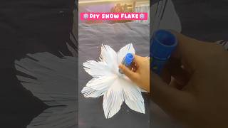 ❄🎄snow flake makingviralchriatams homedecor ideaviraltrendingytshortsyoutubediy home decor [upl. by Toni]