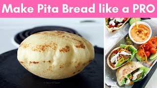 How to make Pita Bread at home like a PRO without oven [upl. by Annola672]