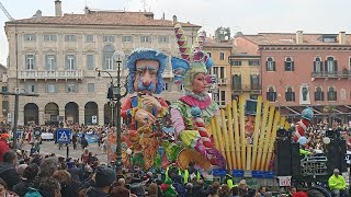 Carnevale di Verona 2023  Sfilata del 493° Bacanal del Gnoco  Carnival parade in Verona [upl. by Anniahs]