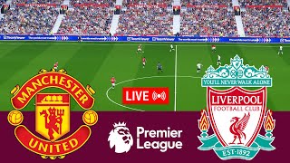 LIVE Manchester United vs Liverpool Premier League 2324 Full Match  Video Game Simulation [upl. by Oinigih]