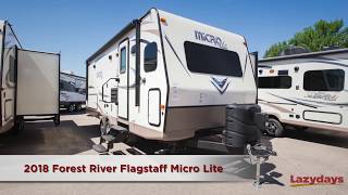 2018 Forest River Flagstaff Micro Lite Video Tour from Lazydays RV [upl. by Eatnuahc525]