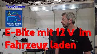 Caravan Salon 2024 EBike Ladegerät für 12 V Steckdose [upl. by Nerral480]