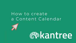 How to create a content calendar in Kantree [upl. by Haissem]