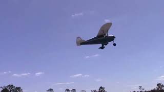 Flying the Piper Tri Pacer Airplane with 150 Lycoming Engine TAKEOFF  Fly By and Landing [upl. by Harewood]