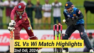 Sri Lanka Vs West indies 2nd Odi Highlights 2024  WI Vs SL 2024 2nd Odi Highlights  sl Vs Wi [upl. by Pincince71]