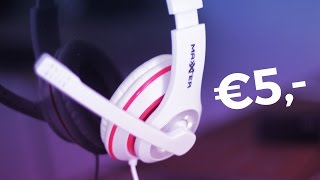 €5 Action Koptelefoon  Mooi of zooi Maxxter Gaming Stereo Headset [upl. by Hoashis]