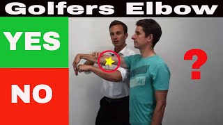 Golfers Elbow Diagnosis Test  Medial Epicondylitis  Elbow Assessment [upl. by Taggart96]