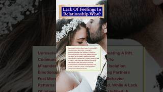 Lack of feelings in relationship lovestatus [upl. by Marlette]