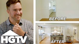 Modern Bachelor Pad Remodel with HUGE Kitchen  Hometown  HGTV [upl. by Vaughn]