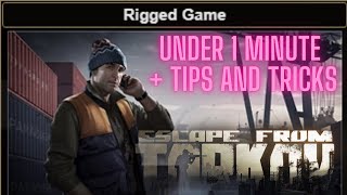 Rigged Game Escape From Tarkov Under A Minute Guide Shoreline Skier Fast Guide eft [upl. by Ainnet604]