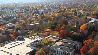 Tufts University Autumn Aerial Views  MedfordSomerville Campus [upl. by Ynaffit631]