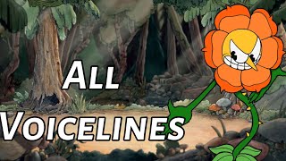 Cagney Carnation All VoicelinesCuphead [upl. by Dinsmore]