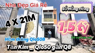 SIÊU PHẨM MỚI tại Tân KimQlo50 Gía Nhỉnh 2 tỷ sổ hồng riêng 4x21M 1 lầu 3pnnhà bình chánh giá rẻ [upl. by Eelrebma]