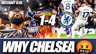 I CAN’T BELIEVE THIS WHY CHELSEA 🤬 Tottenham 14 Chelsea EXPRESSIONS MATCH DAY VLOG [upl. by Kcirrem620]