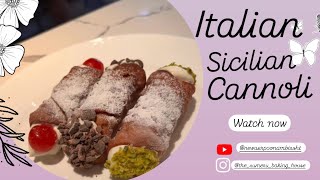 How to make easy and simple Italian Sicilian connoli 👩‍🍳 [upl. by Maren520]