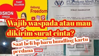 Waspada beli HP baru yang dibundling Kartu Perdana atau mau dikirimin Surat Cinta [upl. by Eanram409]