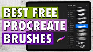 The BEST FREE Procreate brushes Ultimate Guide  MUST WATCH [upl. by Free]