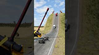 Cars amp School Bus vs Giant Hammer [upl. by Esertap]