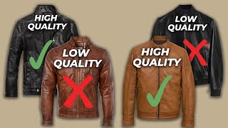 CHEAP VS EXPENSIVE LEATHER JACKET  How to Find Difference While Buying [upl. by Assyle]