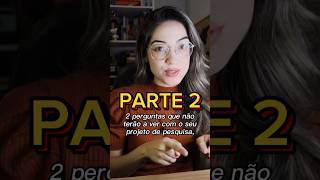 parte 2 Perguntas feitas na entrevista de mestrado e de doutorado letras mestrado doutorado [upl. by Julietta]