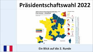 Präsidentschaftswahl Frankreich 2022 aktuelle Umfragen zur 2 Runde Macron  Le Pen [upl. by Ecirtap157]