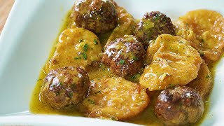 ALBÓNDIGAS CON PATATAS A LA IMPORTANCIA ECÓNOMICO Y DELICIOSO [upl. by Roos]