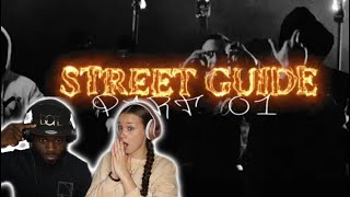 Australian Drill REACTION 🇦🇺 ONE FOUR  STREET GUIDE  PART 01 OFFICIAL MUSIC VIDEO [upl. by Eenel]