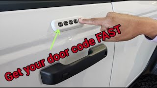 How to GET your Ford Door Key Code FAST [upl. by Wain]