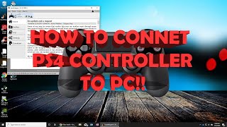 HOW TO CONNECT PS4 DUALSHOCK4 CONTROLLER TO PC  2021 UPDATED [upl. by Amelina]