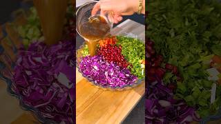 Red Cabbage and Coriander Salad  Quick amp Easy Recipe  foodieblog food fooodblogger salad [upl. by Alyos]