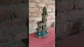 Miniature clay light house making 🏠 🌊  clayhouse lighthouse craft [upl. by Bethena]