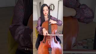 Wednesday Addams Paint It Black Cello Tutorial Part 3 End Result [upl. by Jarin]