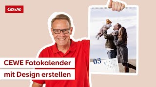 CEWE Fotokalender mit Design erstellen [upl. by Yrok]