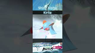 SHINY ALPHA KIRLIA shorts shinypokemonhunter pokemonlegendsarceus shinypokemon pokemon [upl. by Ahsel169]