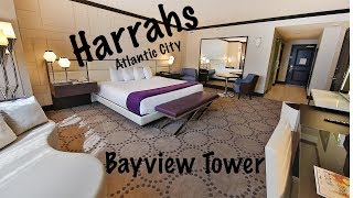 Harrahs Atlantic City Bayview Renvated Room Walkthough [upl. by Klockau972]