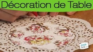 Customiser des napperons en papier pour votre table [upl. by Streeter]