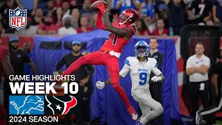 Detroit Lions vs Houston Texans Game Highlights  NFL 2024 Season Week 10 [upl. by Eilujna638]