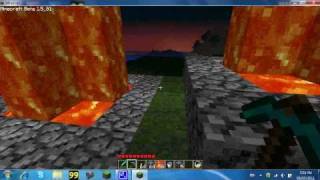 Minecraft Tutorial  Lava Fountain Easy and Fast [upl. by Nosle]